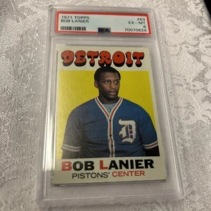 1971-72 Topps Basketball Bob Lanier Rookie Card PSA 6 EX-MT - Bild 1 von 5
