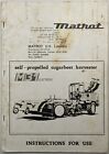 Original Matrot M31 Elektronische Zuckerrüben Erntemaschine Bedienungsanleitung