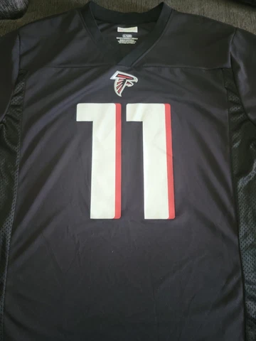 Atlanta Falcons Julio Jones #11 NFL Team Apparel Black Jersey Men’s Size Large Cover