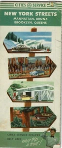 1954 Cities Service Karte der New Yorker Straßen - Bild 1 von 2