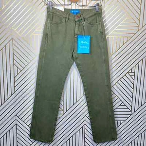 NWT M.I.H Jeans Cult mid-Rise Straight-Leg Jeans Kombu Green Olive Denim Size 25 - Picture 1 of 10