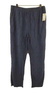  MICHAEL KORS PIJAMA ROPA DE SALÓN PANTALONES CON BOLSILLOS / COMBO AZUL MARINO LOGOTIPO PARA HOMBRES TALLA GRANDE Foto 1 de 4
