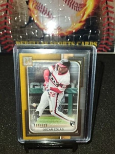 2023 Topps Museum Collection #52 OSCAR COLAS RC GOLD /299 WHITE SOX - Picture 1 of 2
