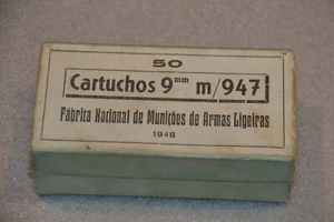 1948 Old Cardboard Box of Shotgun Shells FNMAL Portugal Empty Box - Picture 1 of 6