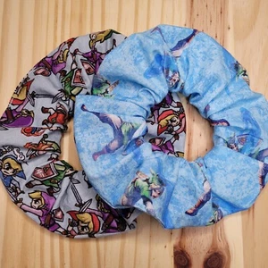 Legend of Zelda Scrunchies | Handmade in the USA | Long Lasting Silicone Elastic - Picture 1 of 5