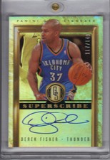 DEREK FISHER 2011-12 PANINI GOLD STANDARD SUPERSCRIBE #117/149