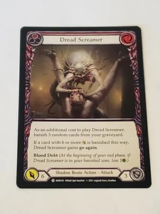 Dread screamer (red) monarch 1st edition nm new condition Flesh And Blood tcg - Picture 1 of 2