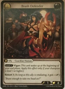 Brash Defender Regular - Grand Archive,  Mortal Ambition - Picture 1 of 1