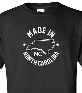 Camiseta "Hecha en Carolina del Norte" Tallas S-4XL Tar Heel State Home Born Home Love - Imagen 1 de 7