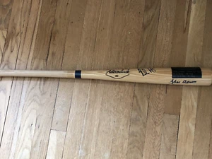 HANK AARON PETE ROSE NOLAN RYAN MULTI SIGNED # BAT KINGS OF BASEBALL ADIRONDACK - Picture 1 of 9