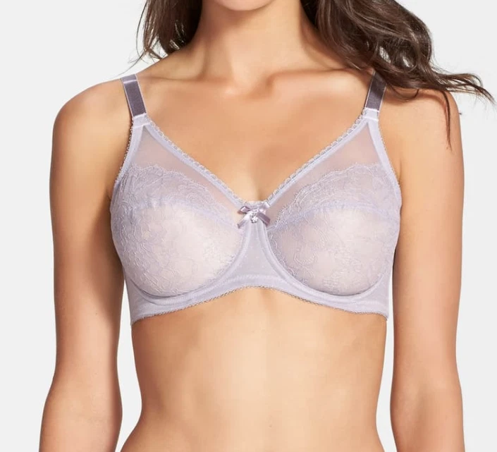 Wacoal Retro Chic Full-Busted Underwire Bra Pastel Lilac Women's Size 34D L62909 - Image 1 of 2