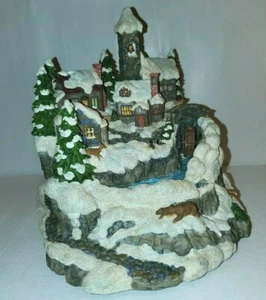 The San Francisco Music Box Co "Christmas Medley" Lighted Music Scene Sold AS IS - Picture 1 of 12