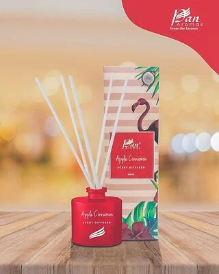 Pan Aromas Apple Cinnamon Scent Reed Diffuser 5 Sticks, 100ml - Image 1 of 4