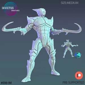 Eye Alien Infantry B | Invictus Miniatures | RPG Wargaming 3D Printed Miniature - Picture 1 of 1