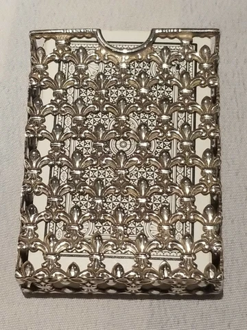 Antique 1803 Sterling Silver Card Case,Free Shipping Cover