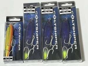 Shimano Purple-Chart COLTSNIPER WALK 110F SILENT Walkingbait (3) + Chrome Gold - Picture 1 of 3