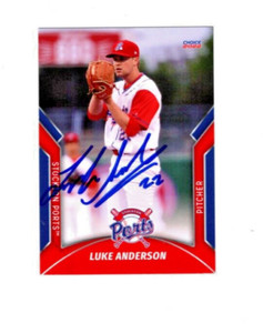 Luke Anderson 2022 Stockton Ports signed autograph baseball card Prairie KS