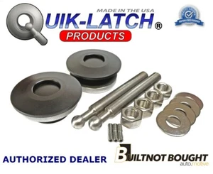 Quik-Latch Low Profile Black QL-50 Series Hood Pin Kit  QL-50-LP/BP - Picture 1 of 12