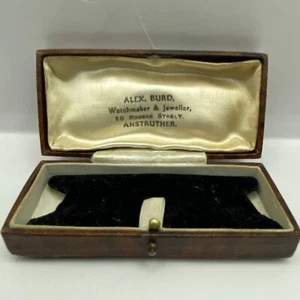 Vintage Alex Burd 15 Rodger Street Anstruther Jewellery & Watch Box 95mmX 45mm - Picture 1 of 24