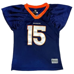 Reebok Jersey Denver Broncos Tebow 15 Womens Medium Rhinestone Collar On Field - Picture 1 of 12