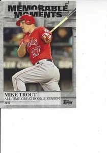 2017 Topps 2 Memorable Moments Mike Trout Los Angeles Angels MM - 50 - Bild 1 von 1