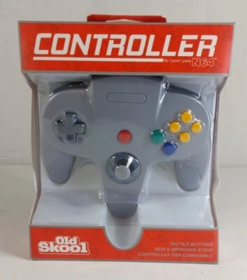 Controller Remote In Gray For N64 Brand New OLD SCHOOL. - Image 1 of 2
