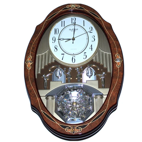 Rhythm Small World Sound and Motion CTS Sienna Wall Clock CMH706 WORKS GREAT Cover