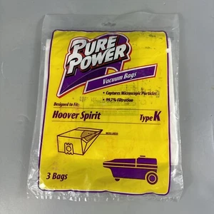 Hoover Type K Spirit Vacuum Cleaner Replacement Bags Package of 3 - Picture 1 of 2