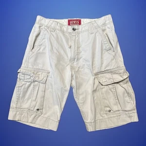 Levis Cargo Shorts Mens Size 32 Beige Multi Pocket 32x10 - Picture 1 of 5