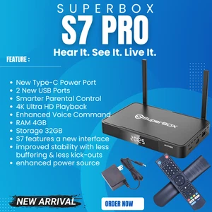 SUPERBOX S7 PRO Android TV Box – 4K Streaming Media Player – Ships Fast - Picture 1 of 2