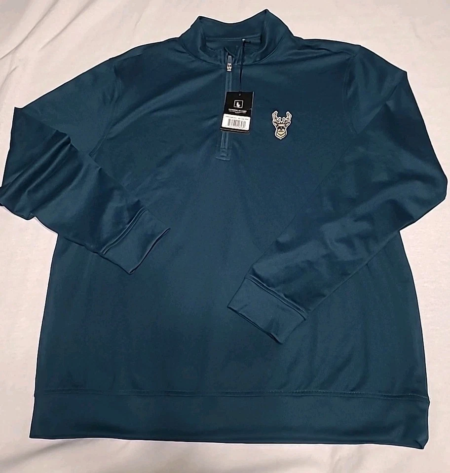 Waggle Quarter Zip Pullover Men Kentucky Buck 75% Polyester 25% Spandex R$89 - Image 1 of 4