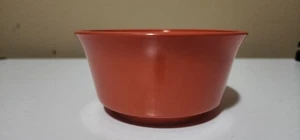 Cuenco vintage Hazel-Atlas MCM naranja platonita óxido naranja 5" diámetro 2,5" alto - Imagen 1 de 7