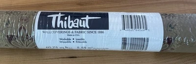 Обои Thibaut мокко бордовый зеленый пейсли T-4158 Dbl Row - Изображение 1 из 4