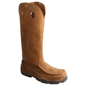 Twisted X Men's 17" Viperguard Brown MEN'S 8.5 W Snake PROOF WORK BOOTS - Picture 1 of 5