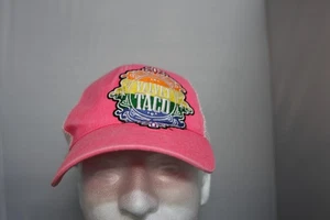 Truckermütze Samt Taco rosa Netz Druckknopflasche - Bild 1 von 4