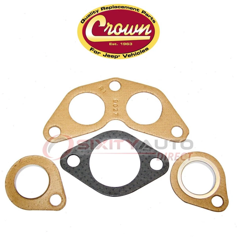 Crown Automotive Exhaust Manifold Gasket Set for 1951-1952 Willys 4-73 Sedan iu Foto 1 de 4