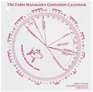Goat Gestation Wheel - Picture 1 of 1