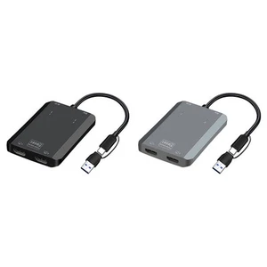For 1080p Dual Monitor Adapter USB C USB A 3 0 for Enhanced Productivity - Afbeelding 1 van 21