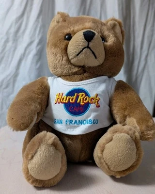 Hard Rock Cafe San Francisco Teddy Bear 9" plush w/Tee Shirt - Image 1 of 4