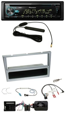 Pioneer CD MP3 Lenkrad DAB USB Autoradio für Opel Corsa C Tigra Meriva silber - Bild 1 von 4