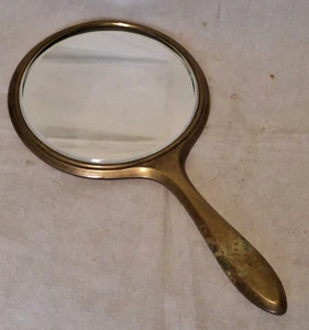 Beautiful Vintage Brass Hand Mirror - Picture 1 of 3