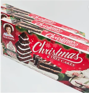 Little Debbie Chocolate Christmas Tree Cakes 3 Boxes 15 Snack Cakes Free Ship - Picture 1 of 3