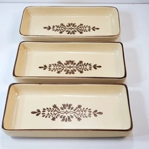 Juego de 3 platos de gres bandeja para servir galletas Pfaltzgraff Village Relish de colección - Imagen 1 de 8