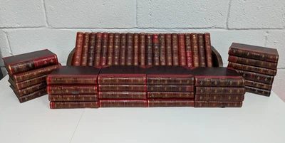 THE WAVERLEY NOVELS - SIR WALTER SCOTT - COMPLETE 48 VOLUME SET - LEATHER - 1877 - Image 1 of 4