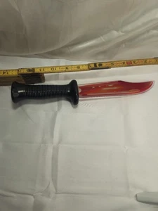 "Cuchillo sangriento cara fantasma grito 13"" terror sangrado disfraz de Halloween utilería de miedo" - Imagen 1 de 8