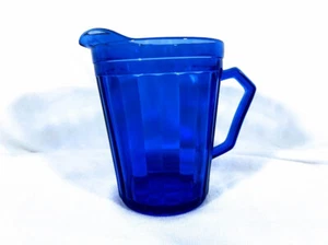 Vintage "Aurora" Cobalt Blue Creamer Hazel Atlas Glass Co. Ltd Pattern 1930's - Picture 1 of 6