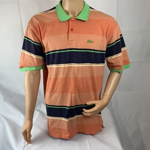 Enyce Clothing Co. Polo Shirt Orange/Multicolor Stripes Men’s Size XXL - Picture 1 of 3