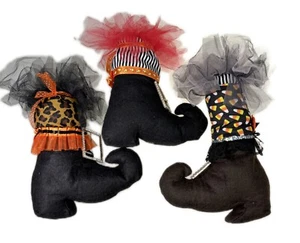 3 Hexen Stiefel Halloween Deko Stofftier Plüsch - Bild 1 von 5