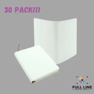 Notebook A5 vuoto sublimazione pelle notebook/venditore USA (30pk) - Foto 1 di 3
