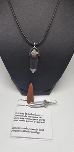 COLLAR CRISTAL PIEDRA PROTECCIÓN CONCENTRACIÓN ALEJA ENERGÍAS NEGATIVAS - Imagen 1 de 2